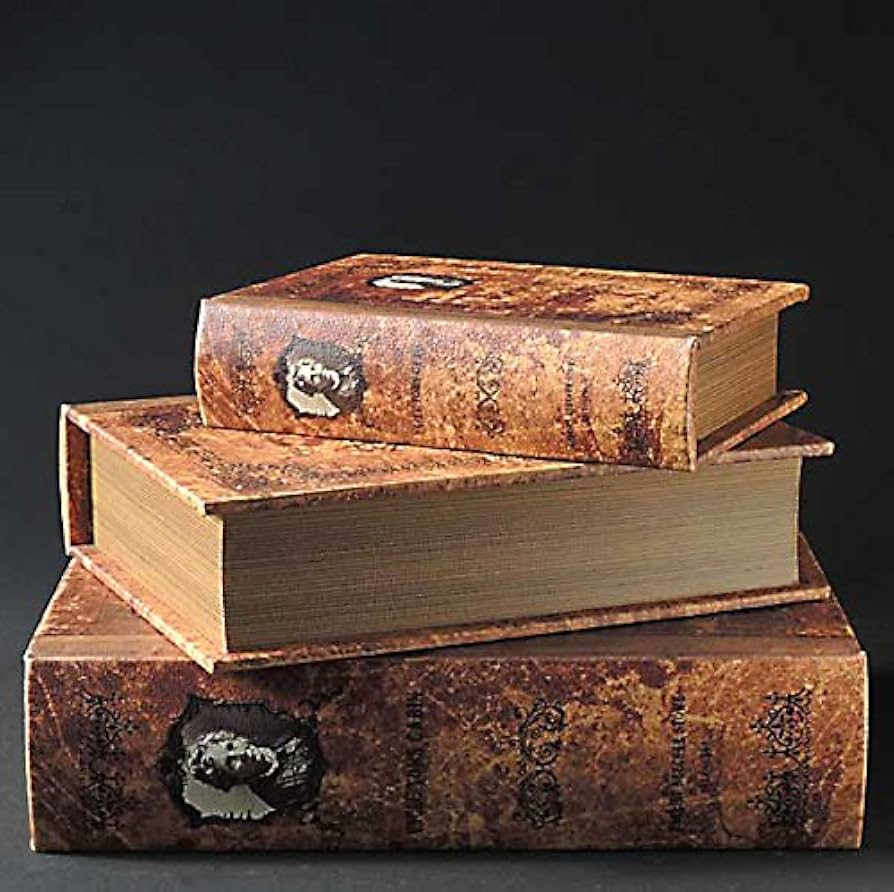 Amazon｜東洋石創 洋書風小物入れ BOOK BOX 表紙オープンタイプ